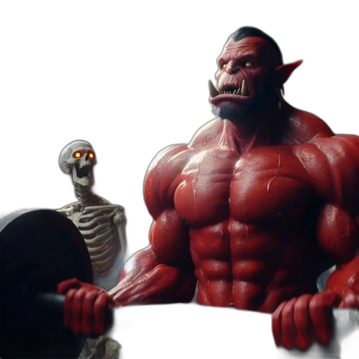 creature, concept art, 3d render, comic book art transparent PNG cut-out