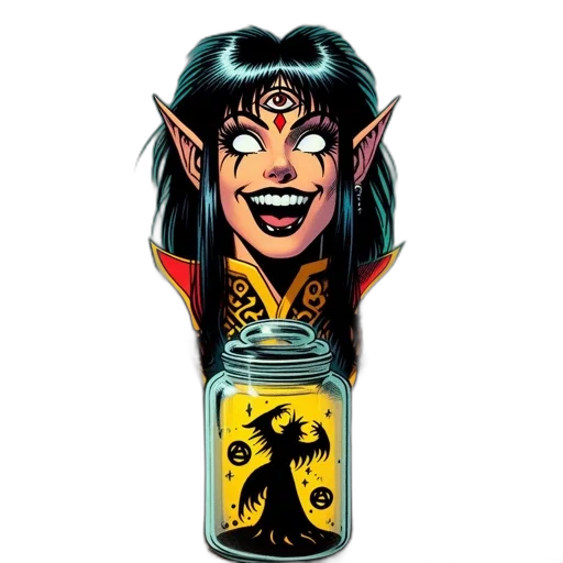 bottle, comic book art, concept art, cartoon transparent PNG cut-out