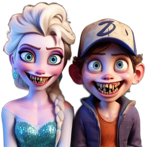 3d render, cartoon, concept art, comic book art transparent PNG cut-out