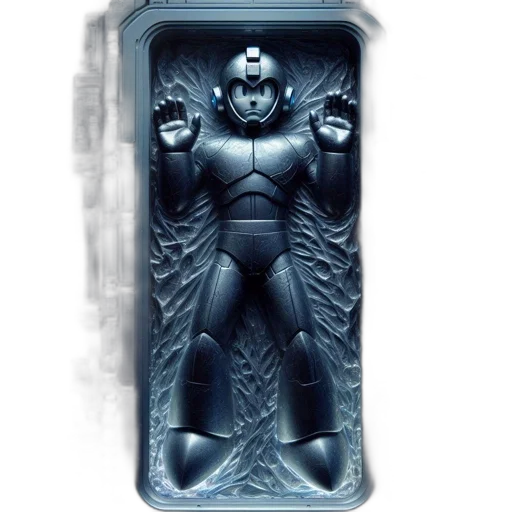 robot, comic book art, concept art, 3d render transparent PNG cut-out