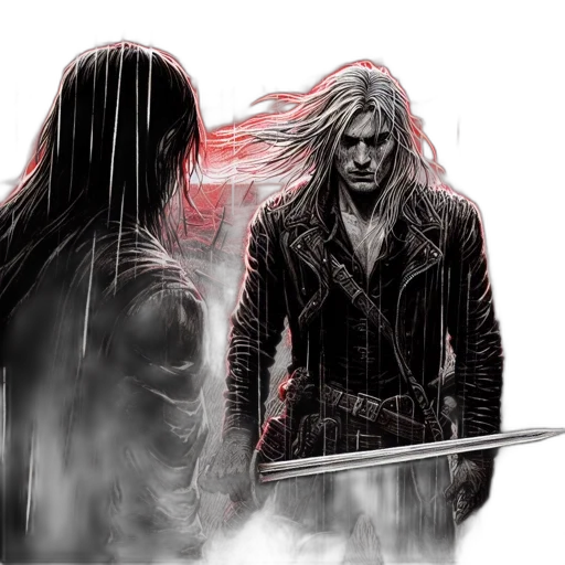 sword, comic book art, concept art, fantasy art transparent PNG cut-out