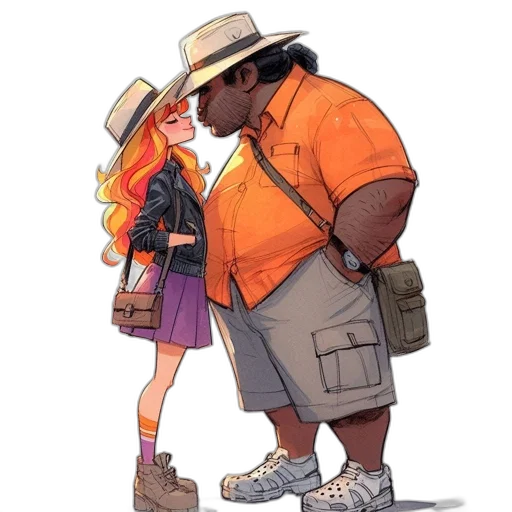 jacket, hat, dress, concept art transparent PNG cut-out