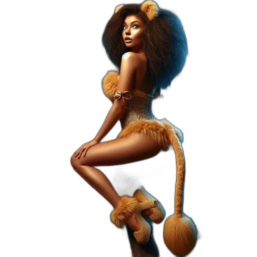 staff, hair, animal, concept art transparent PNG cut-out