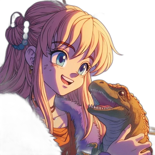jacket, weapon, dragon, dress transparent PNG cut-out