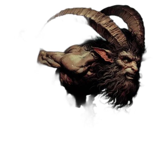 dragon, creature, staff, face transparent PNG cut-out