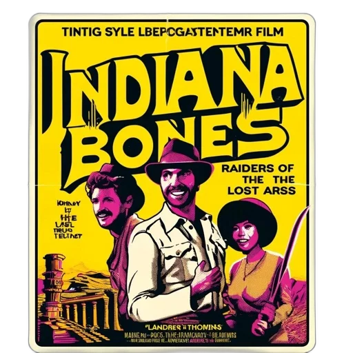 fire, vintage-style, poster, film transparent PNG cut-out