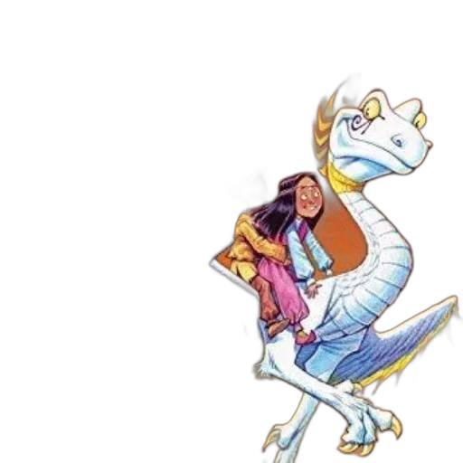 dragon, animal, creature, staff transparent PNG cut-out