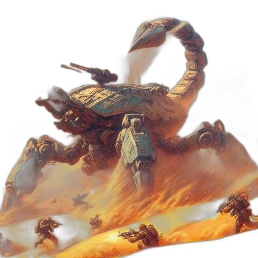 dragon, robot, creature, weapon transparent PNG cut-out