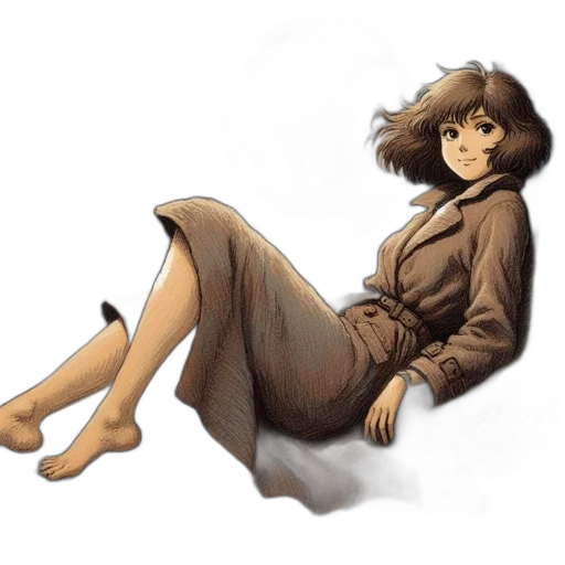 jacket, dress, robot, creature transparent PNG cut-out