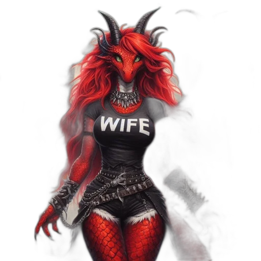 dress, dragon, fantasy art, concept art transparent PNG cut-out