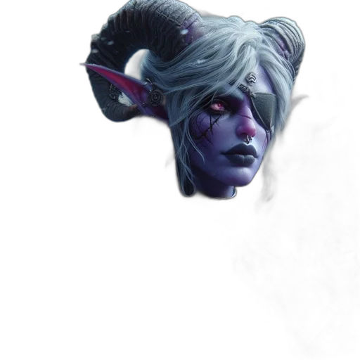 face, staff, mask, creature transparent PNG cut-out