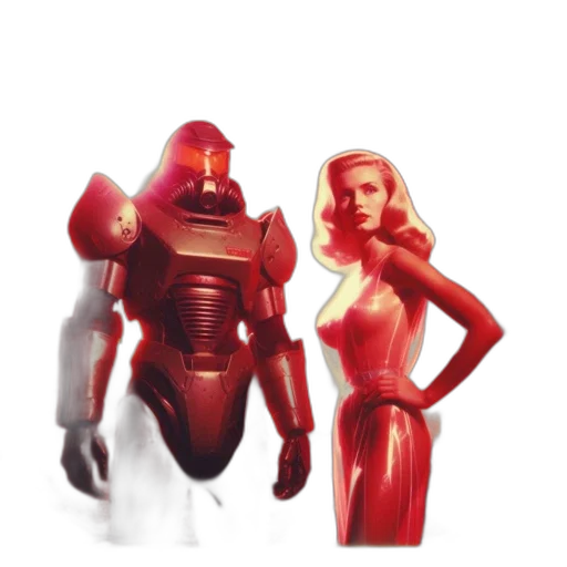 robot, concept art, 3d render, comic book art transparent PNG cut-out