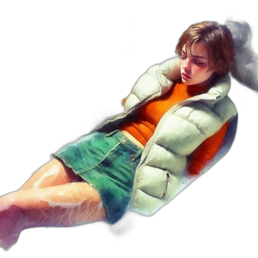 jacket, furniture, photorealistic, 3d render transparent PNG cut-out