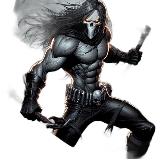 mask, weapon, comic book art, concept art transparent PNG cut-out