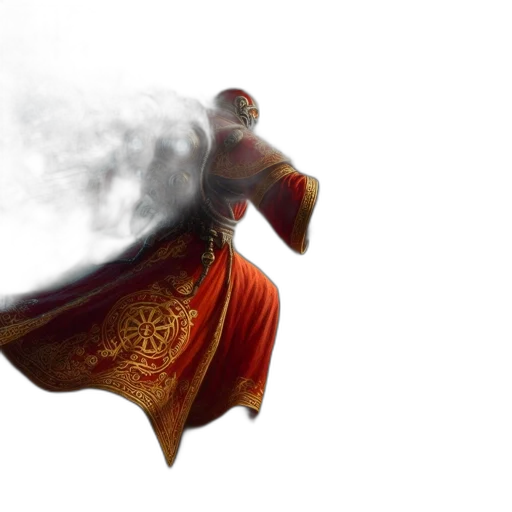 dress, sword, dragon, mask transparent PNG cut-out