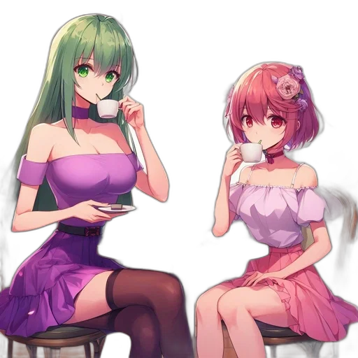 dress, furniture, anime, pixel art transparent PNG cut-out