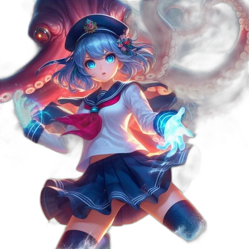 dragon, staff, weapon, dress transparent PNG cut-out
