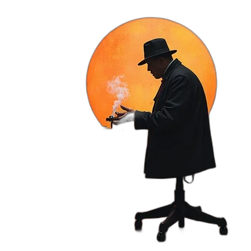 umbrella, hat, jacket, staff transparent PNG cut-out
