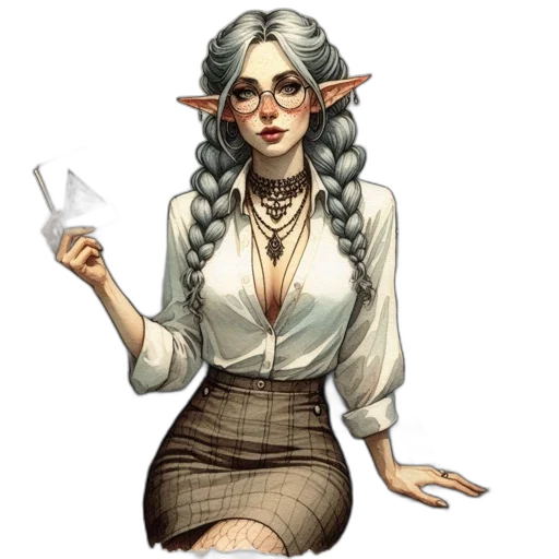 staff, dress, fantasy art, pixel art transparent PNG cut-out