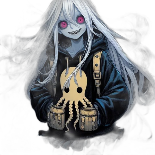 mask, jacket, creature, face transparent PNG cut-out