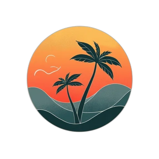 umbrella, hat, concept art, vaporwave transparent PNG cut-out