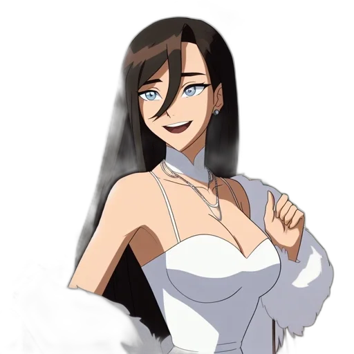 dress, cartoon, anime, concept art transparent PNG cut-out