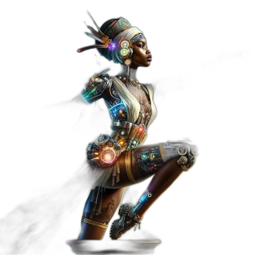 robot, weapon, staff, concept art transparent PNG cut-out