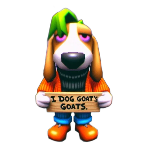 staff, animal, robot, 3d render transparent PNG cut-out