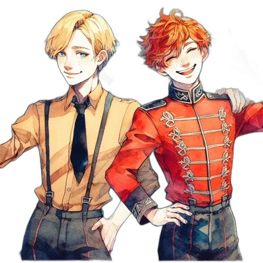 jacket, staff, watercolor, concept art transparent PNG cut-out