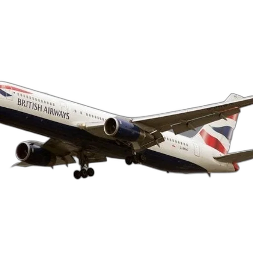 british, airways, airplane, flying transparent PNG cut-out