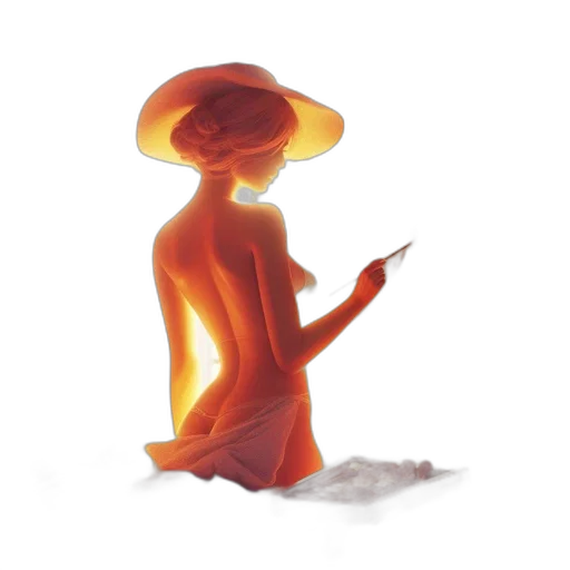 hat, staff, dress, umbrella transparent PNG cut-out