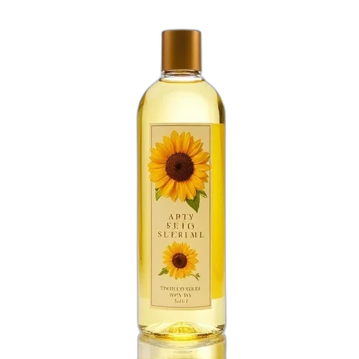 bottle, sunflower, body, oil transparent PNG cut-out