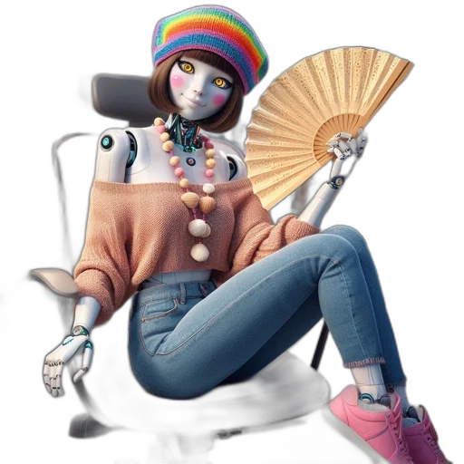 robot, furniture, hat, jewelry transparent PNG cut-out