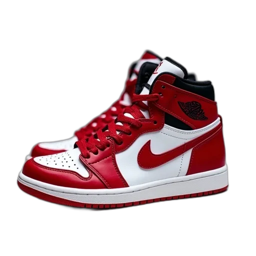 shoes, 3d render, photorealistic, red transparent PNG cut-out