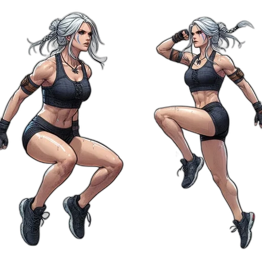 comic book art, concept art, cartoon, pixel art transparent PNG cut-out
