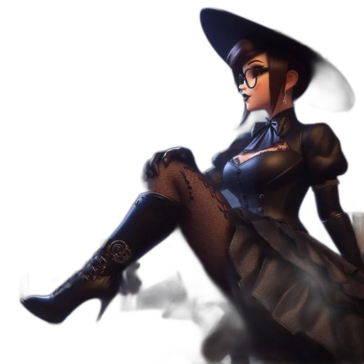 staff, dress, hat, weapon transparent PNG cut-out