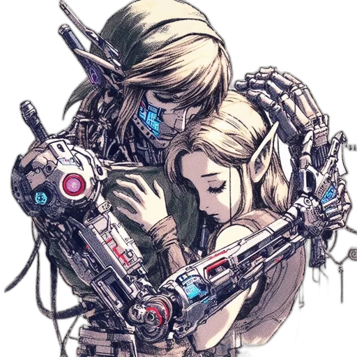 robot, weapon, jewelry, sword transparent PNG cut-out