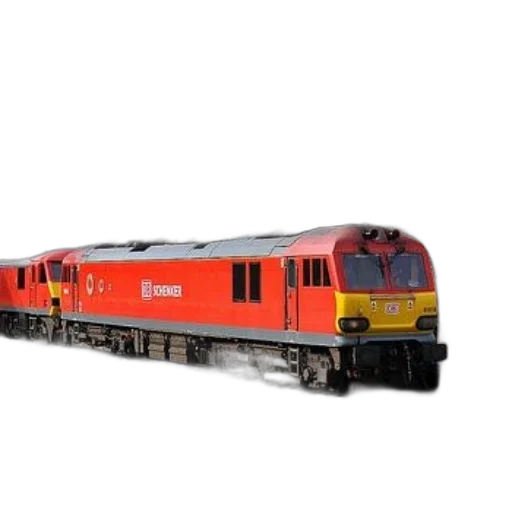 3d render, photorealistic, red, train transparent PNG cut-out