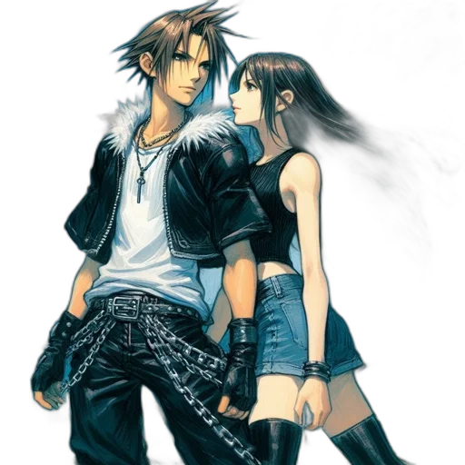 concept art, anime, photorealistic, pixel art transparent PNG cut-out