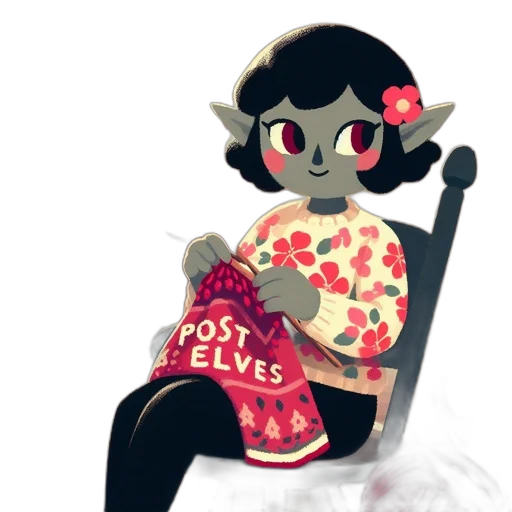 dress, flower, concept art, pixel art transparent PNG cut-out