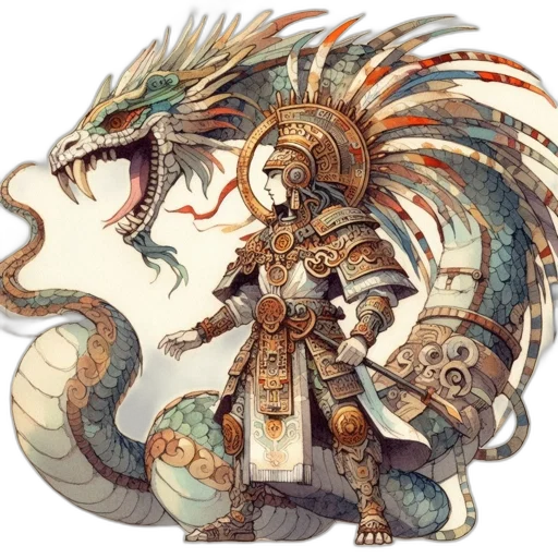 dragon, creature, staff, weapon transparent PNG cut-out