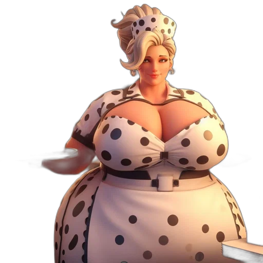 dress, staff, concept art, 3d render transparent PNG cut-out
