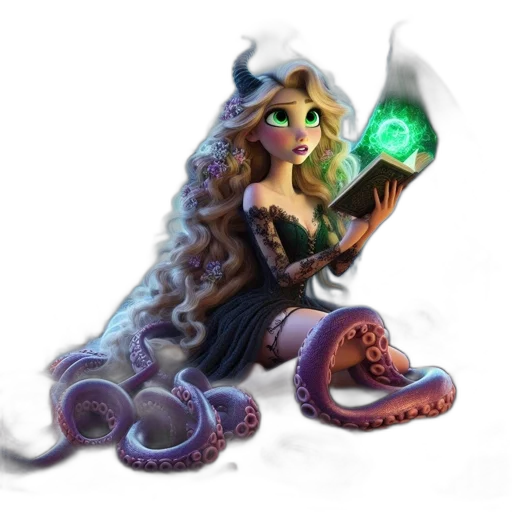 dragon, staff, creature, dress transparent PNG cut-out