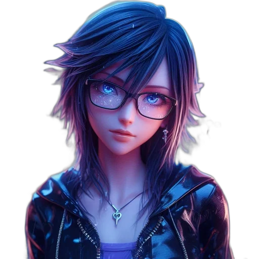 face, jacket, robot, staff transparent PNG cut-out