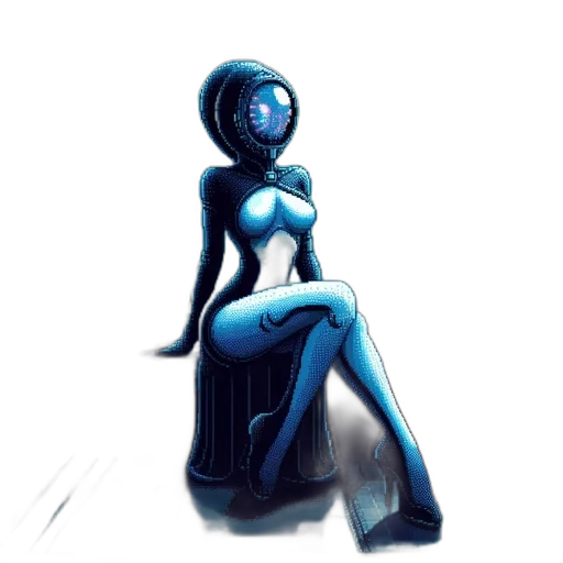 dress, robot, mask, jewelry transparent PNG cut-out