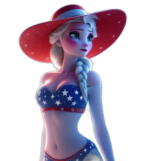 hat, dress, 3d render, concept art transparent PNG cut-out