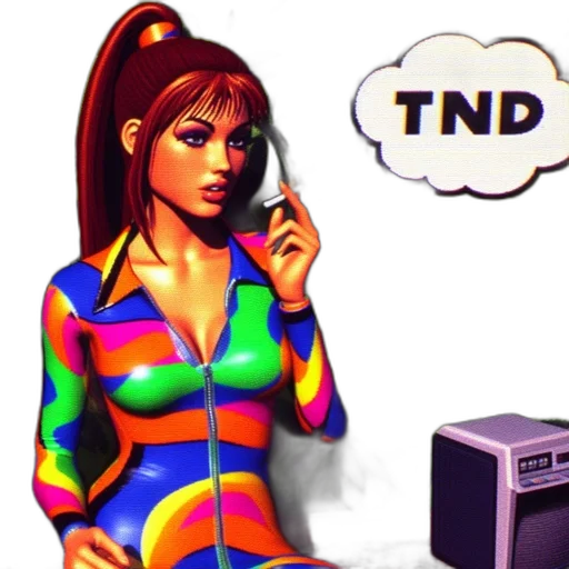 vaporwave, 3d render, pixel art, concept art transparent PNG cut-out