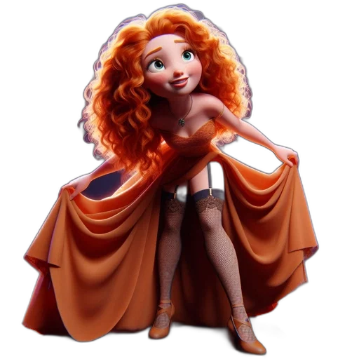 dress, concept art, 3d render, fantasy art transparent PNG cut-out