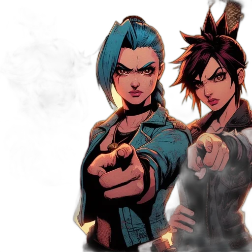 comic book art, concept art, cyberpunk, anime transparent PNG cut-out