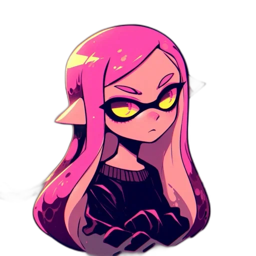 mask, creature, hair, dress transparent PNG cut-out